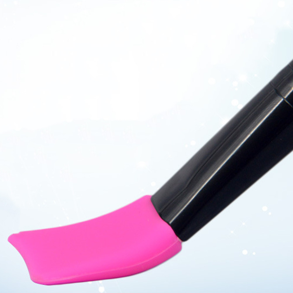 Body Brush - 6-teiliges Silikon-Gesichtsmaskenpinsel-Set mit schwarzem Holzgriff für