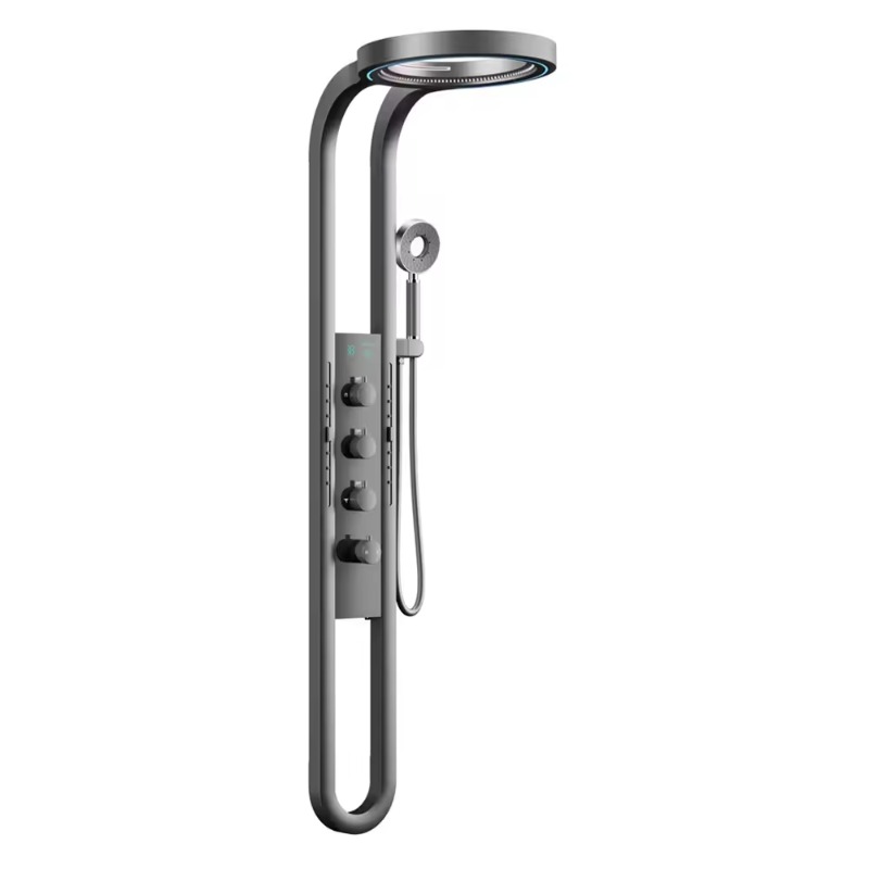 Spa Massager - Intelligentes digitales Display, thermostatisches Duschsystem, Wandmontageplatte,