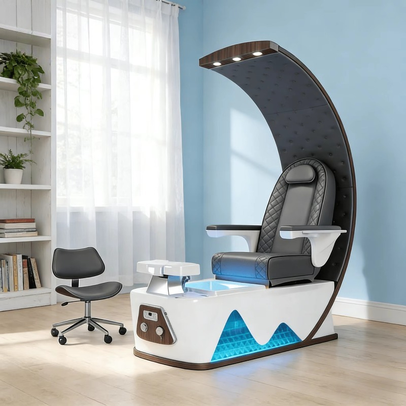 Foot Spa - Moderner Spa-Nagel-Fußmassage-Whirlpool Elektrischer Thronstuhl für Maniküre