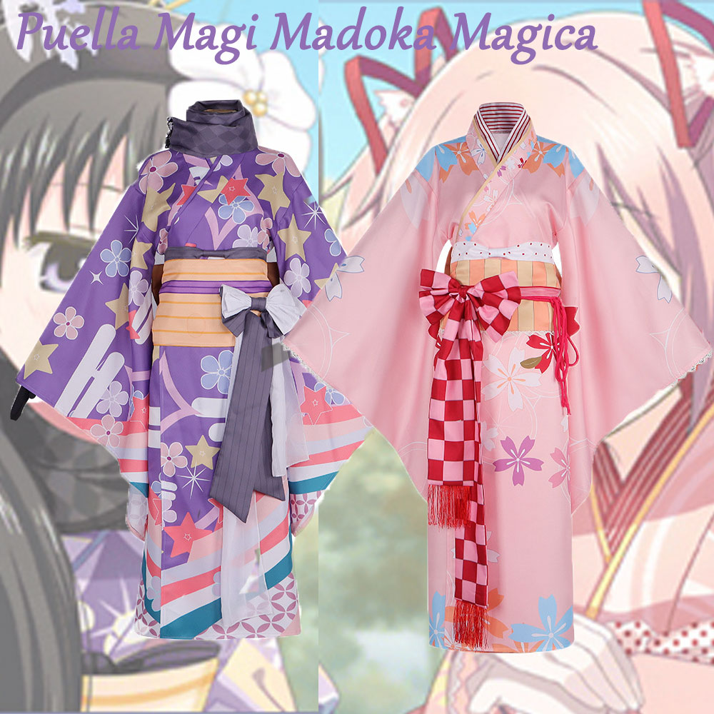 Bathrobe - Puella Magi Madoka Magica Cosplay Kimono-Bademantel,