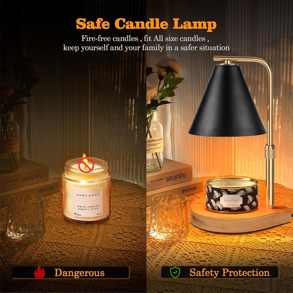 Schwarze Kerzenwärmerlampe mit – Wax Warmer Bewertung und Preis