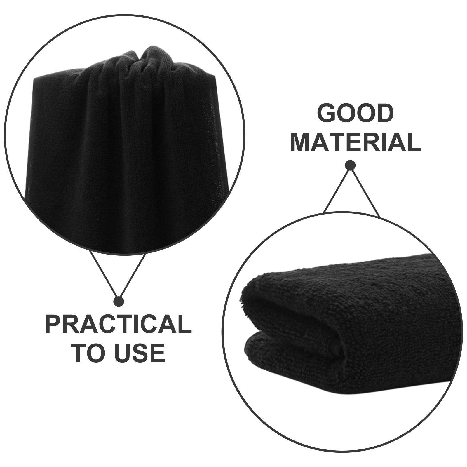 Extra Großes Schwarzes Baumwol – Spa Towel Bewertung und Preis